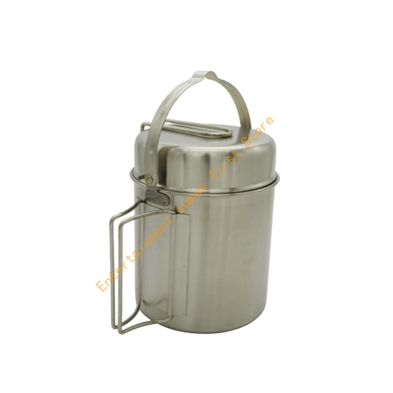 Camping No Cooking Meals - Outdoor Cook Pot with Lid and