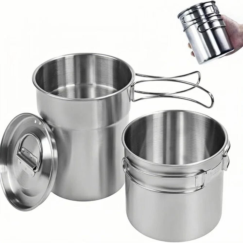 Camping Cooking Equipment - Foldable Camping Cups Mugs Camping Pot