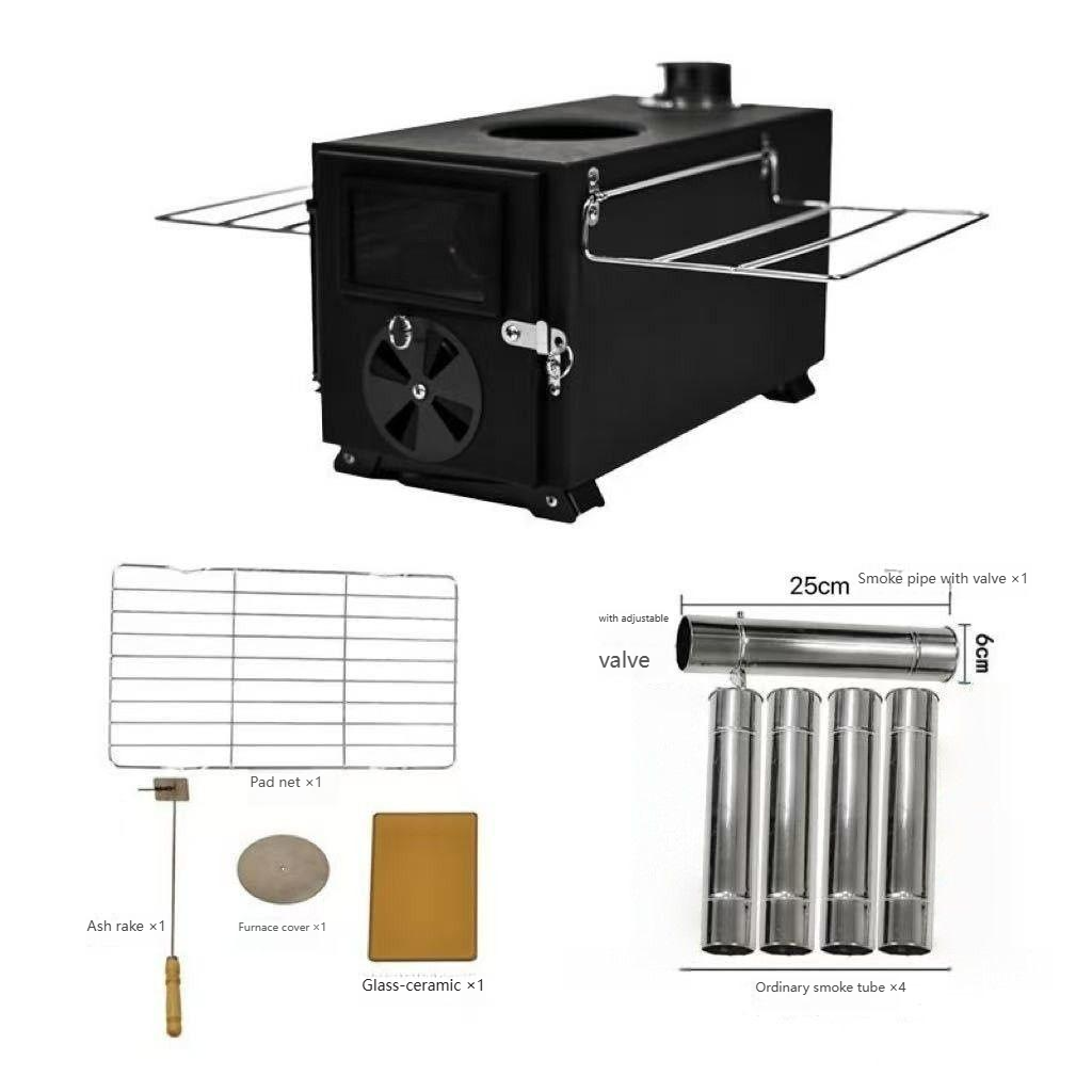 Camping Cooking Tent - 2026new Camping Carbon Steel Wood-Burning Stove