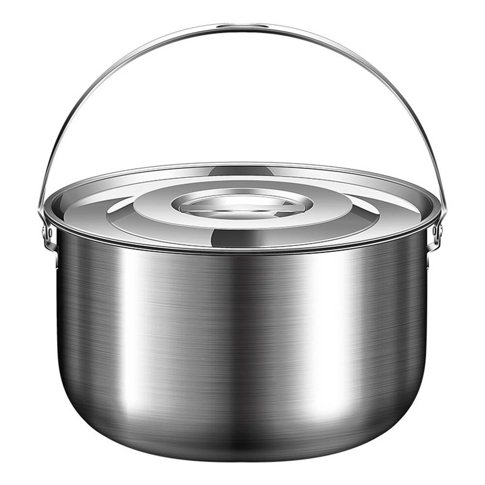 Camping No Cooking Meals - Stainless Steel Camping Cookware Pot with