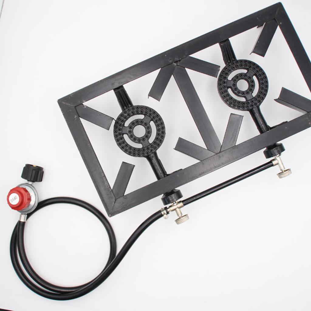 Camping Double Cooking Stove - Gas Stove Double Burner Burner Cooker