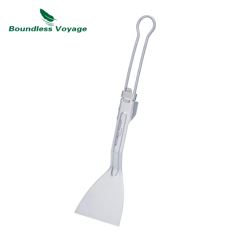 Camping Cooking Hardware - Boundless Voyage Titanium Spatula Frying Shovel