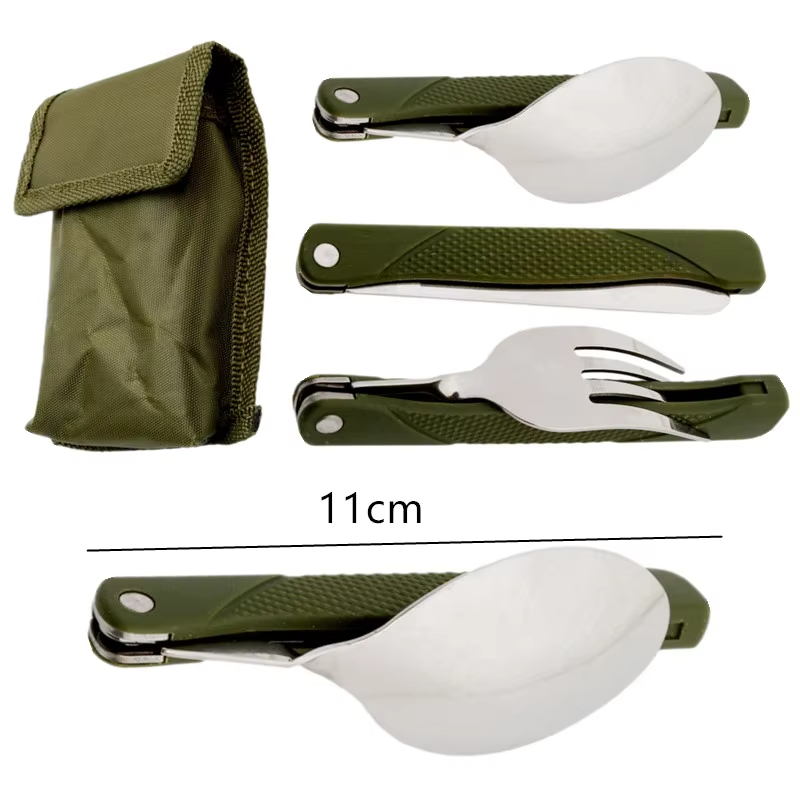 Camp Spork Set - Long Cookware Backpack Spork Fork Stainless