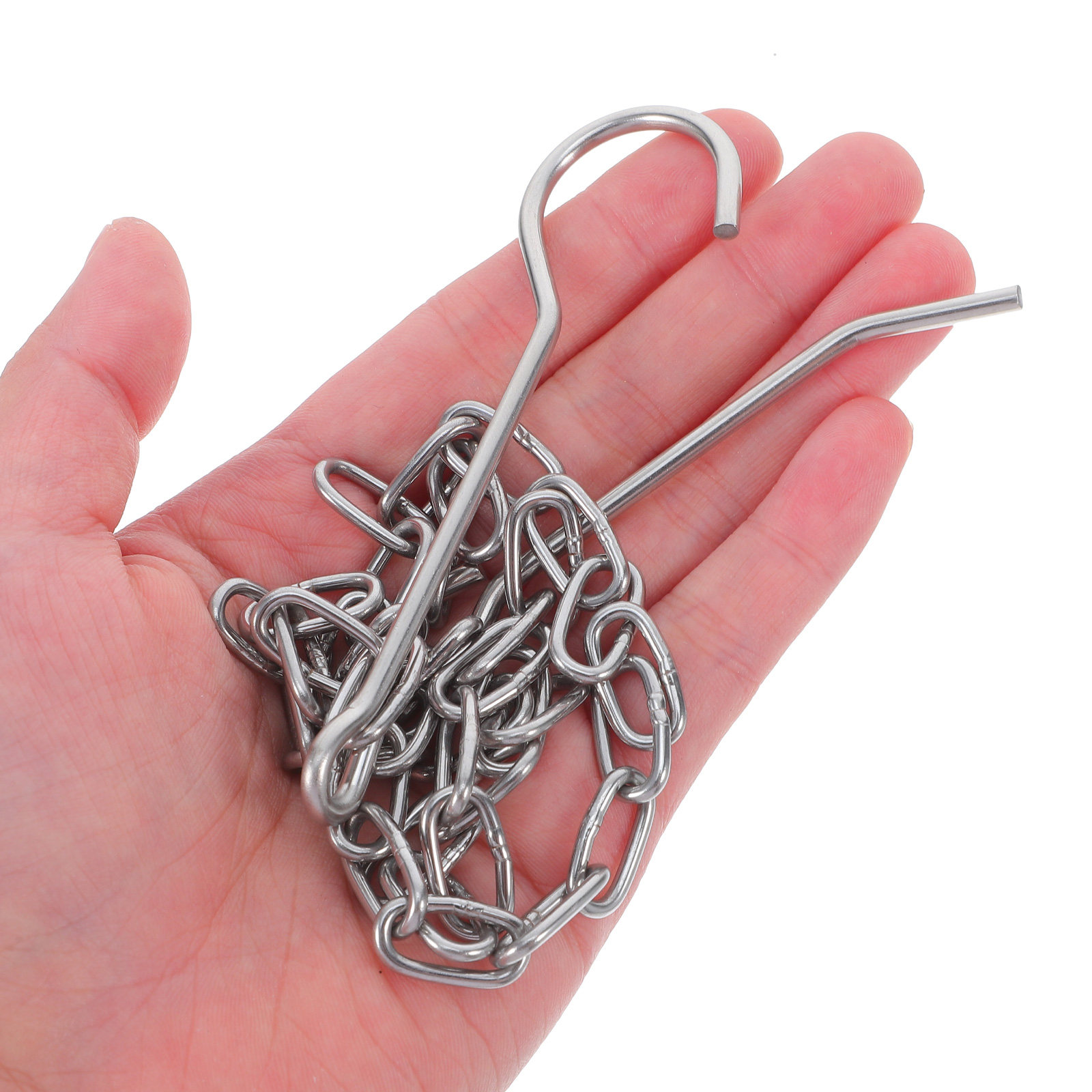 Camping Double Cooking Stove - 2Pcs Outdoor Camping Hanging Chain Stainless