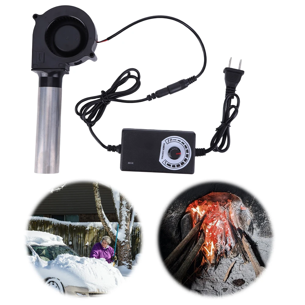 Camping Double Cooking Stove - 6000RPM Air Blower with Variable Speed