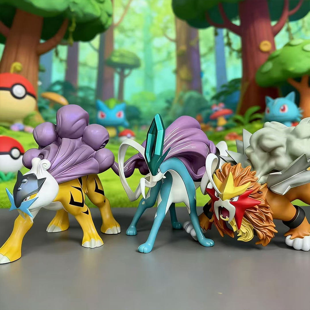 Campfire Cooking In Another World With My Absurd Skill - 9cm Anime Pokemon Figures Suicune Entei