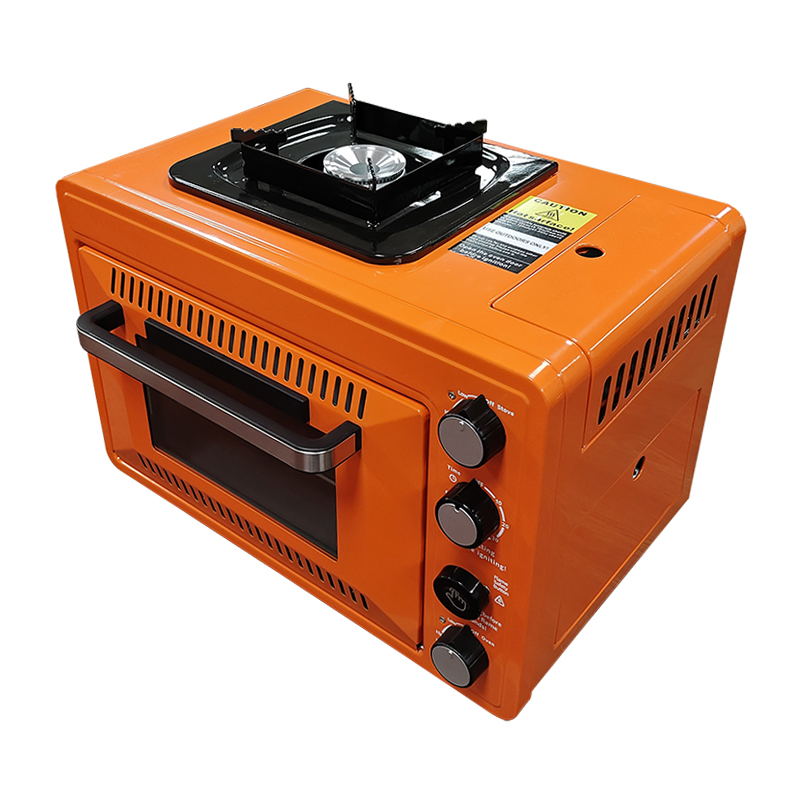 Camping Double Cooking Stove - Multi-function Outdoor Gas Oven With Stove