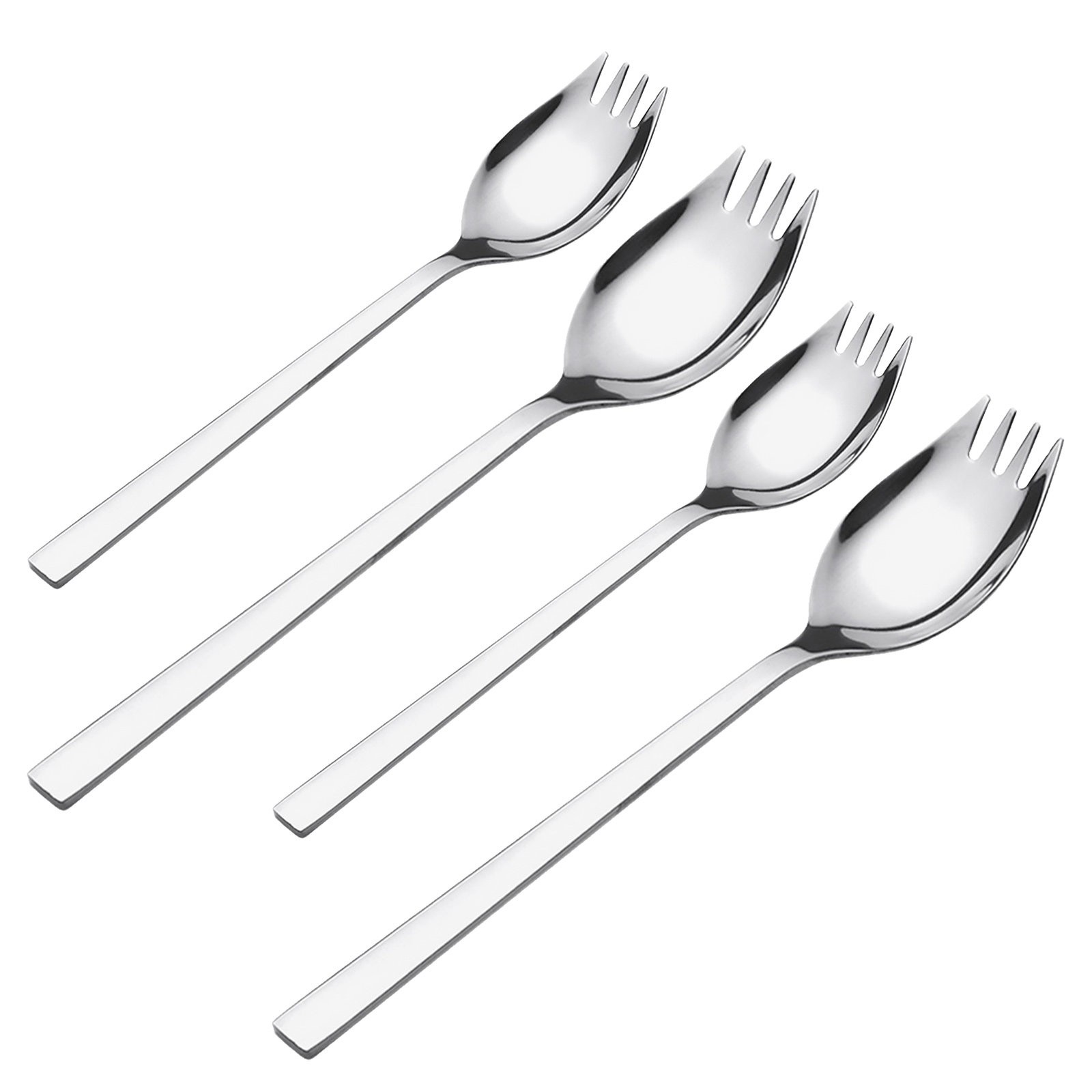 4Pcs Stainless Steel Salad Spo - Camp Spork Set 评论和价格