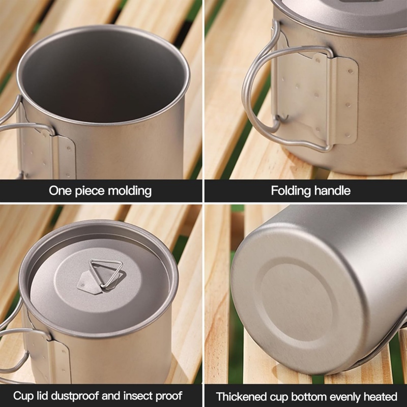 Titanium Camping Mug with Fold - Camping Cooking Hardware 评论和价格