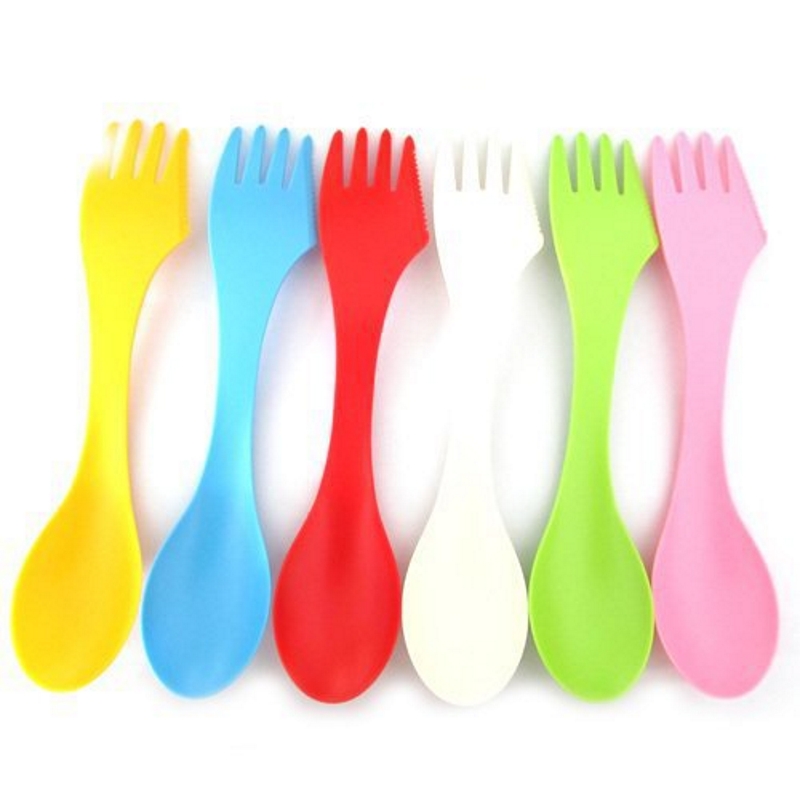 6PCS 3-in-1 Camp Utensils Set  - Camp Spork Set 评论和价格