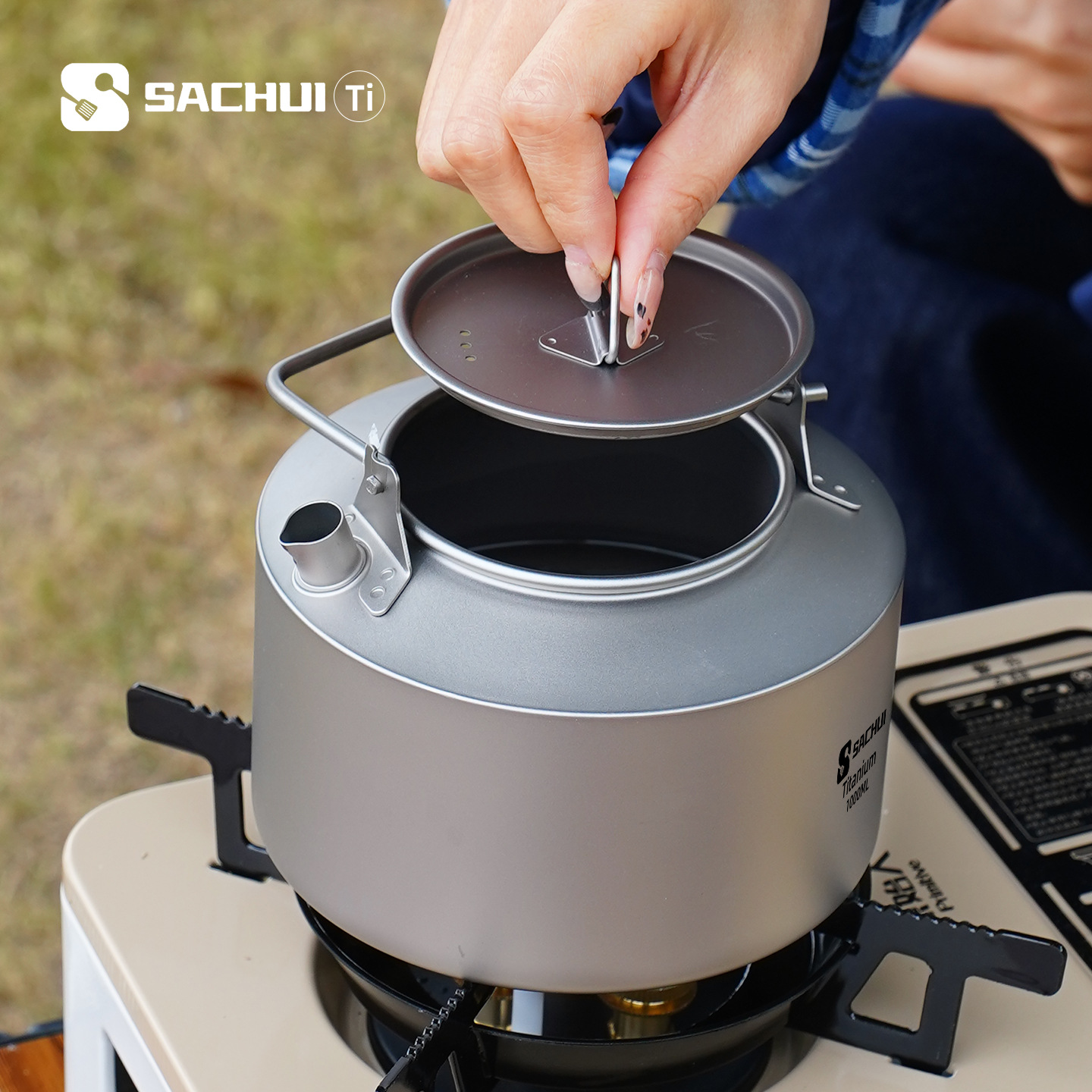 1000ML Pure Titanium Kettle Ou - Camping Cooking Equipment 评论和价格