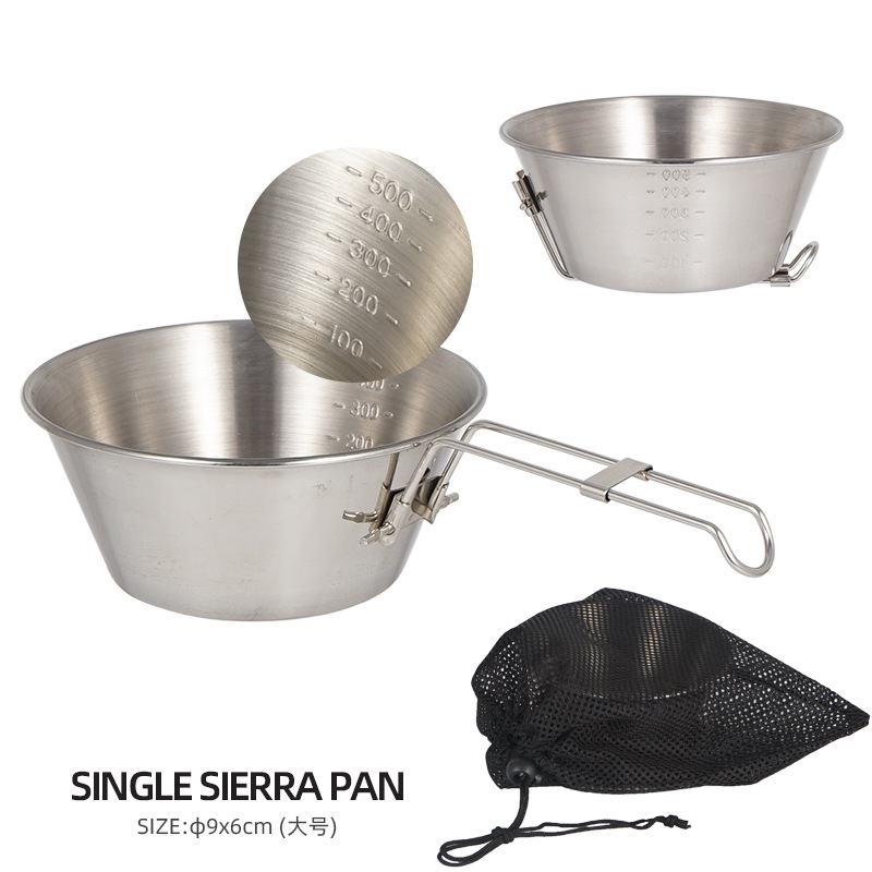 1pc Outdoor Folding Bowl Stain - Camping No Cooking Meals 评论和价格