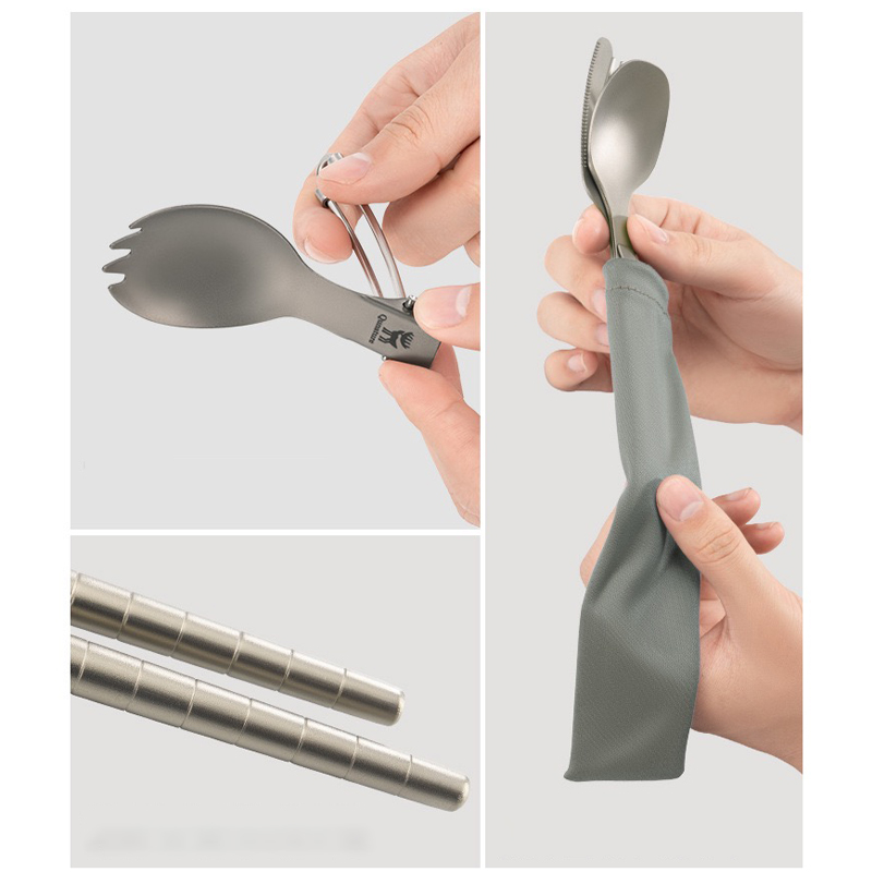 Camping Titanium Spork Spoon O - Camp Spork Set 评论和价格