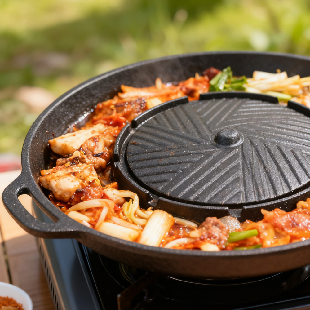 KOSUN Korean BBQ Grill Pan 2 i - Camping Cooking Equipment 评论和价格