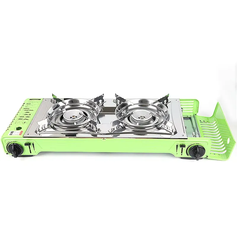 Outdoor Portable Camping Table - Camping Double Cooking Stove 评论和价格