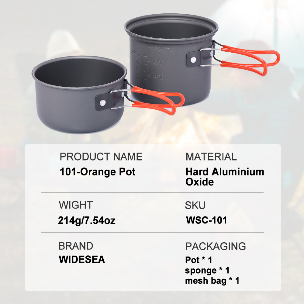 Widesea camping tableware outd - Camping Cooking And Eating Set 评论和价格