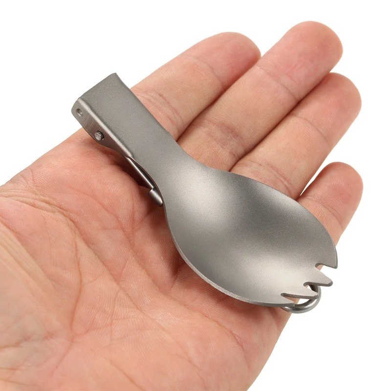 Lixada Ultralight Titanium Coo - Camp Spork Set 评论和价格