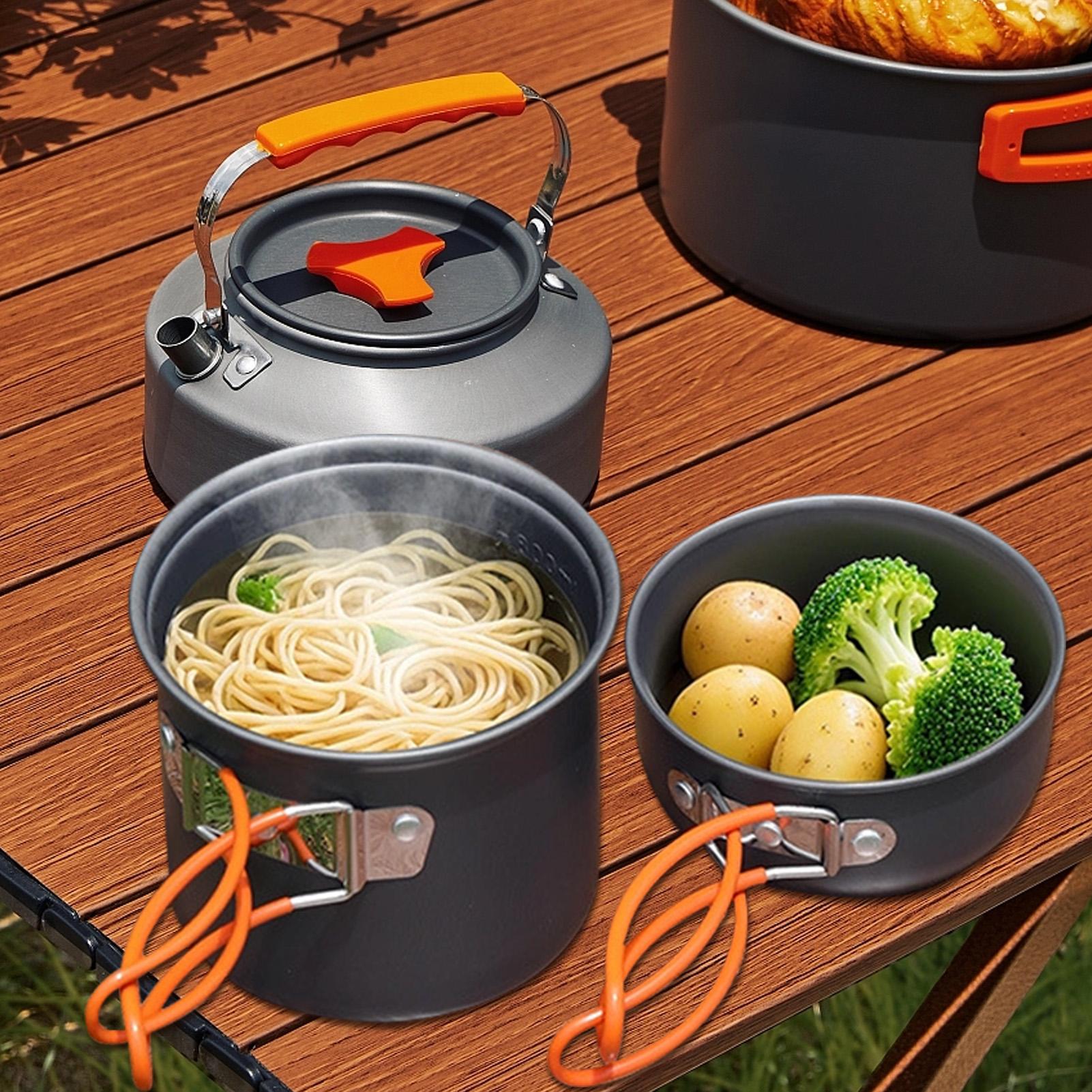 Portable Camping Cookware Set  - Camping Cooking Knife Set 评论和价格