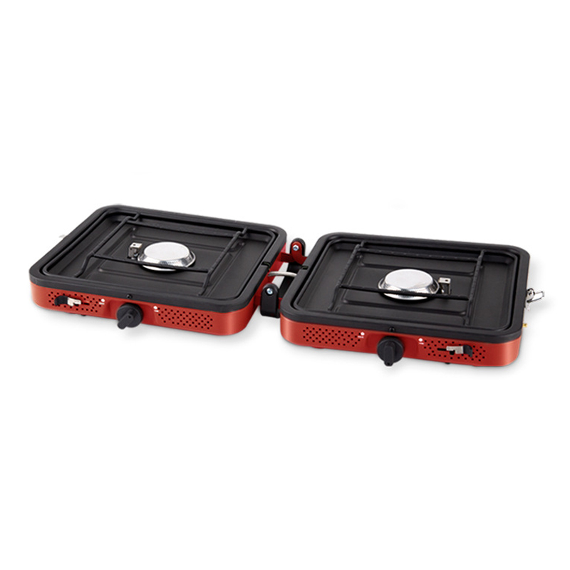 Portable double burner cooker  - Camping Double Cooking Stove 评论和价格