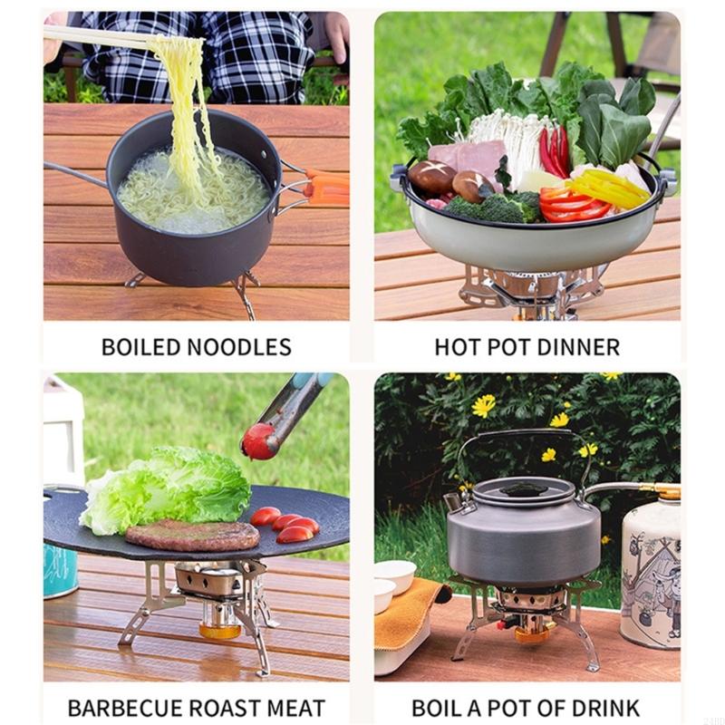 Outdoor Cooking Gas Stove with - Camping No Cooking Meals 评论和价格