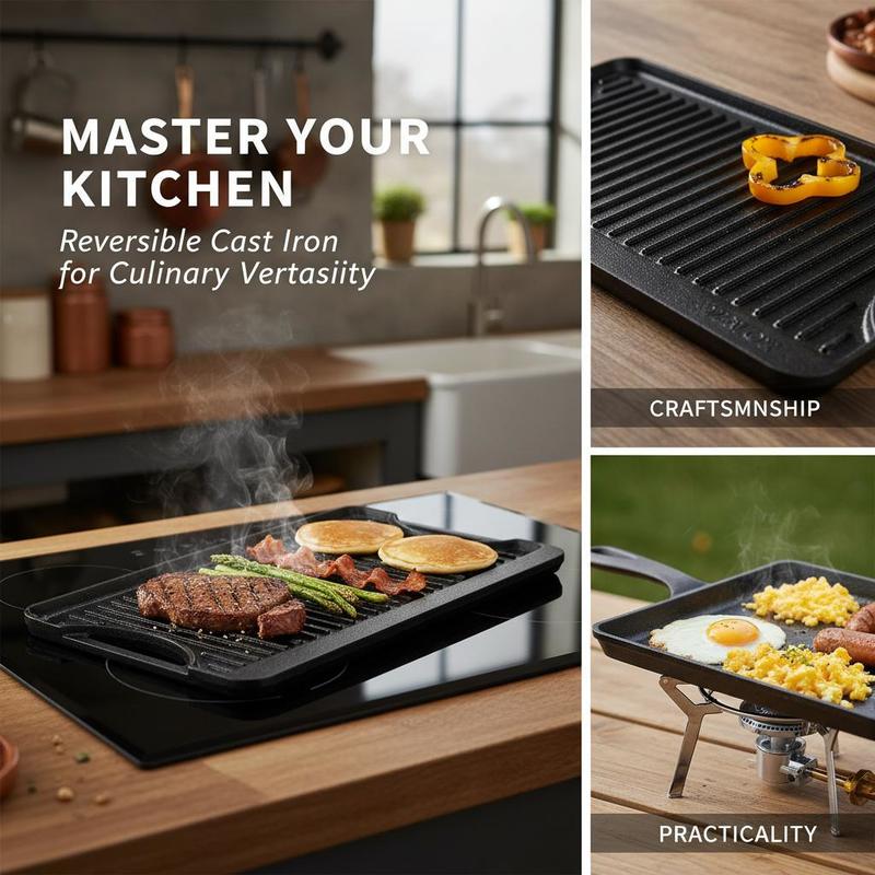 Pre-Seasoned Cast Iron Cooking - Camping Double Cooking Stove 评论和价格