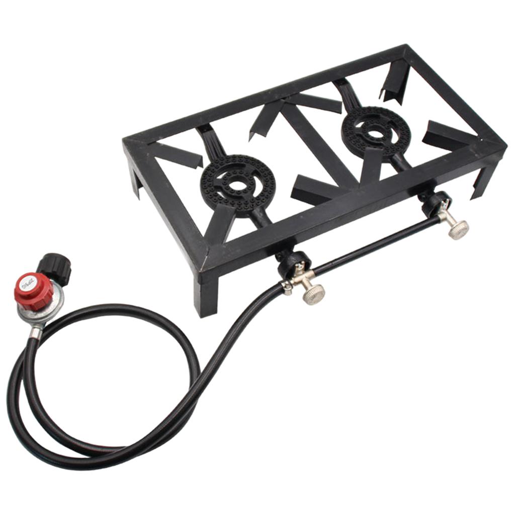 Gas Stove Double Burner Burner - Camping Double Cooking Stove 评论和价格