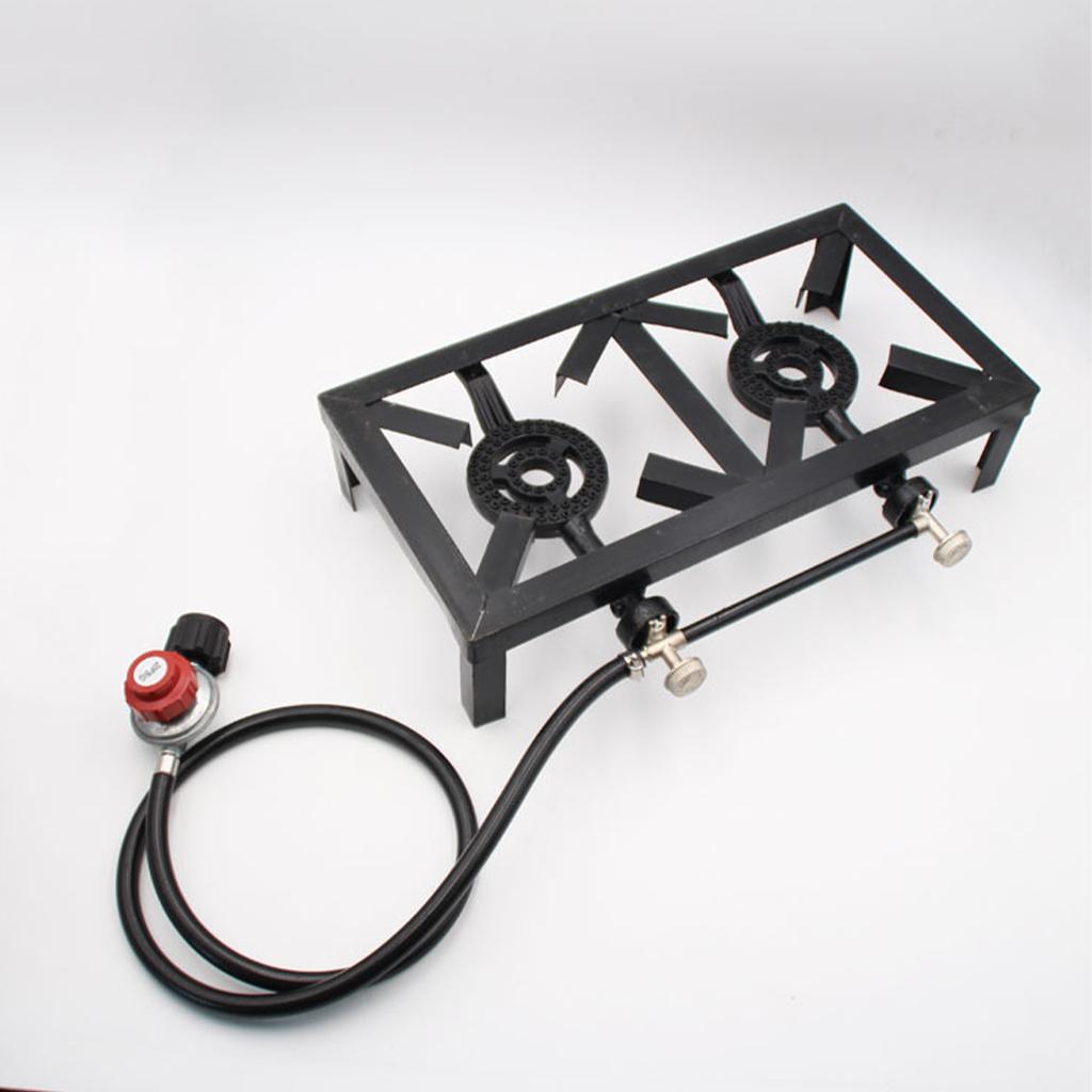 Gas Stove Double Burner Burner - Camping Double Cooking Stove 评论和价格