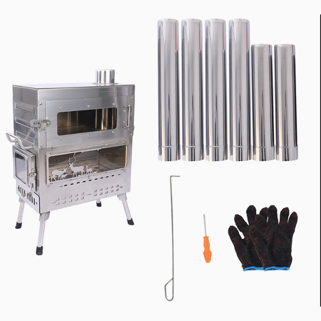 Premium Stainless Steel Wood B - Camping Cooking Tent 评论和价格