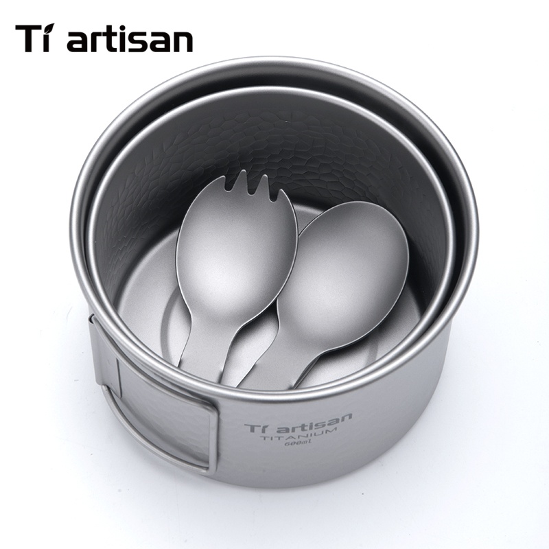 Tiartisan Titanium 4Pcs Cookwa - Camping No Cooking Meals 评论和价格