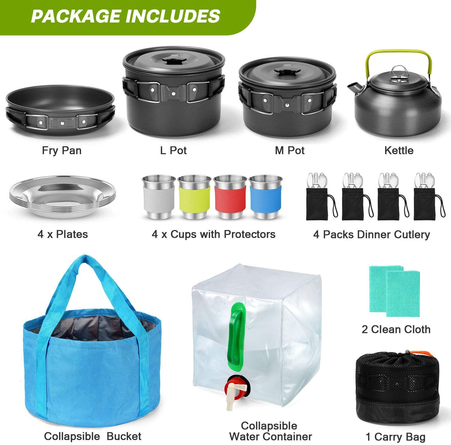 Outdoor Camping Tableware Set  - Camping Cooking Knife Set 评论和价格