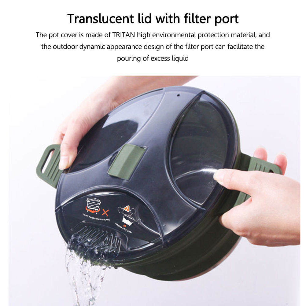 2.5L Silicone Folding Kettle C - Camping Cooking Hardware 评论和价格