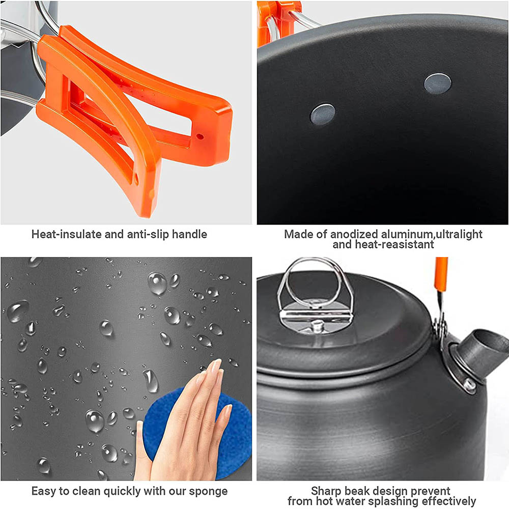 1pcs/1set Camping Cookware Kit - Camping Cooking Hardware 评论和价格