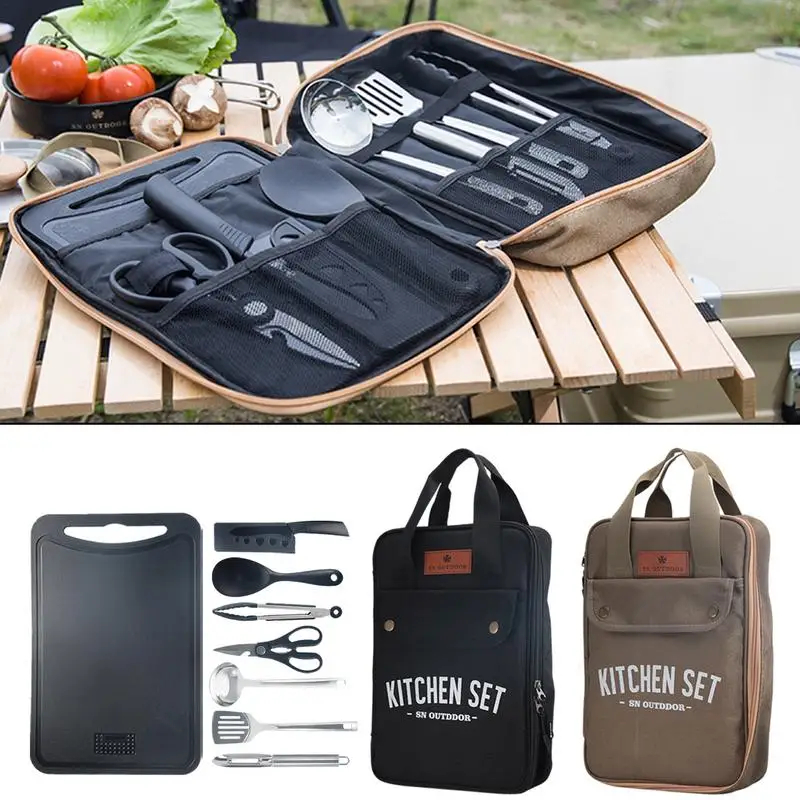 8pcs Camping Kitchen Cookware  - Camping Cooking Hardware 评论和价格