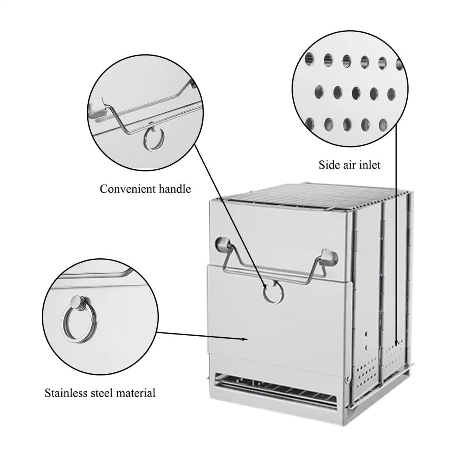 Portable Camping Stove Stainle - Camping No Cooking Meals 评论和价格