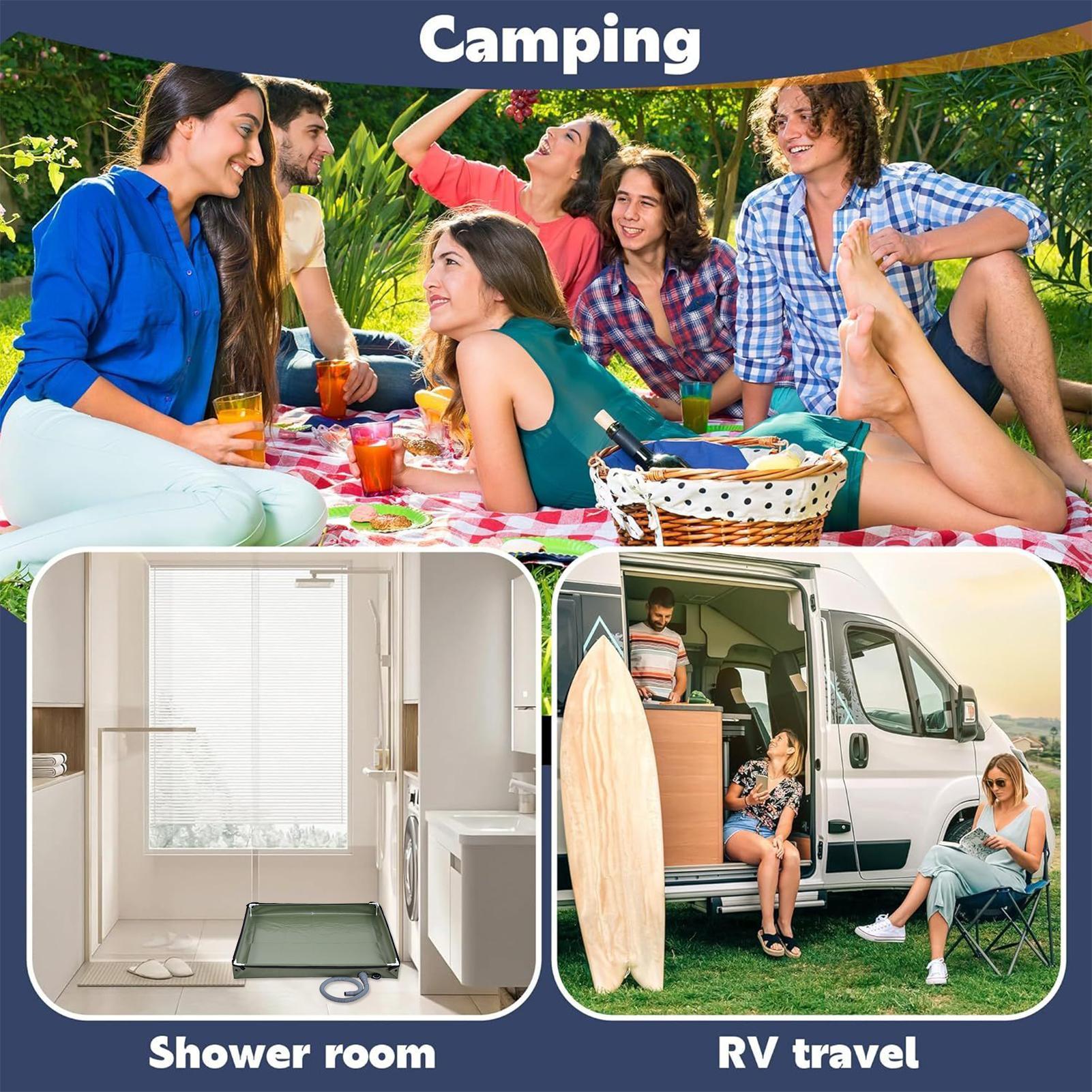 Camping Shower Tent Floor Base - Camping Cooking Equipment 评论和价格