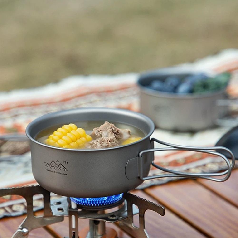 Ultralight Camping Pot Portabl - Camping No Cooking Meals 评论和价格