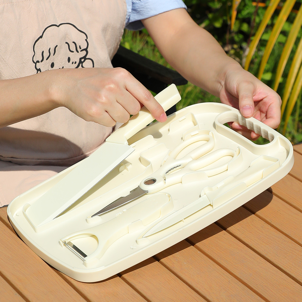 Portable Outdoor Picnic Set Kn - Camping Cooking Knife Set 评论和价格