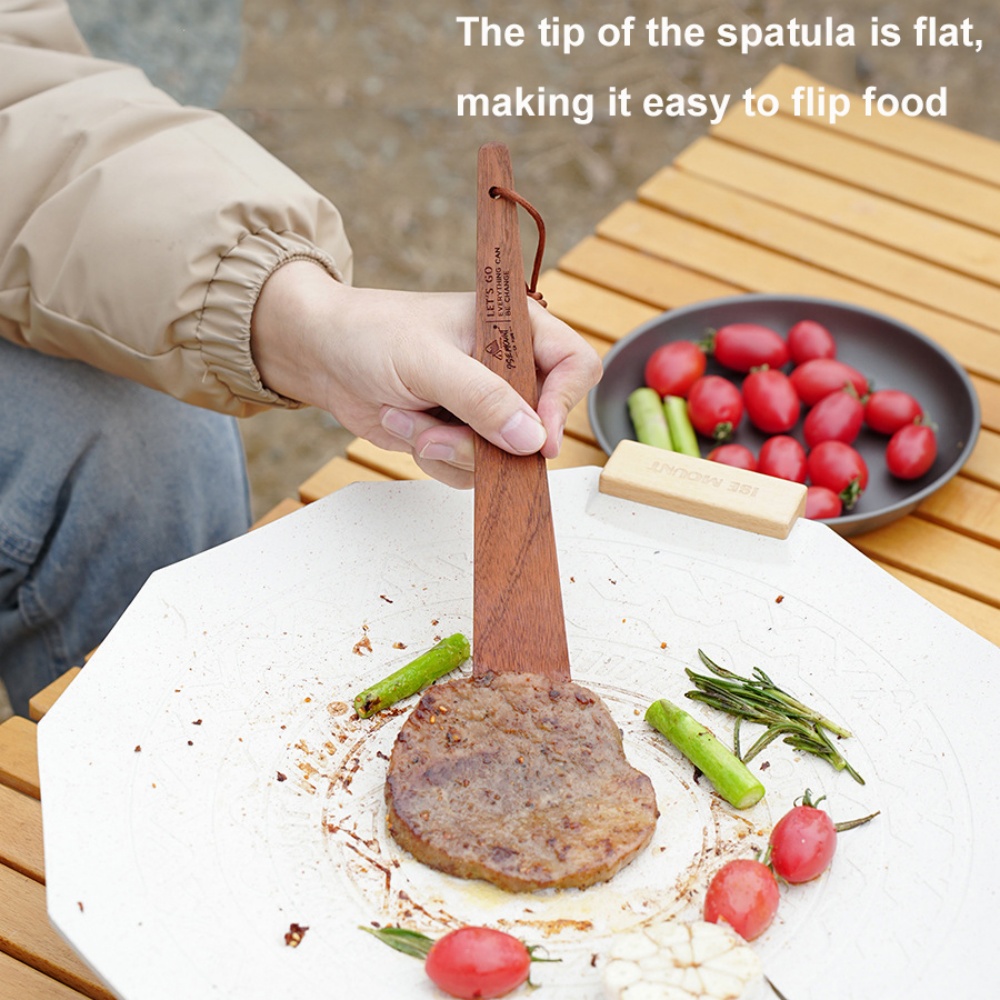 Outdoor Camping Wooden Spatula - Camping Cooking Hardware 评论和价格