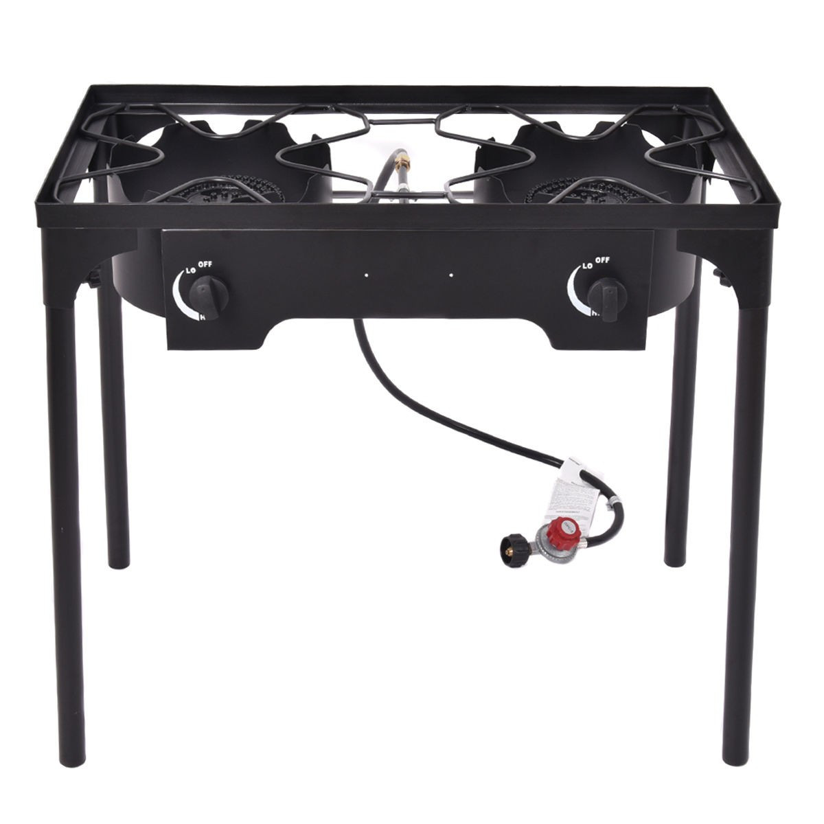 150000BTU Portable Propane Dou - Camping Double Cooking Stove 评论和价格