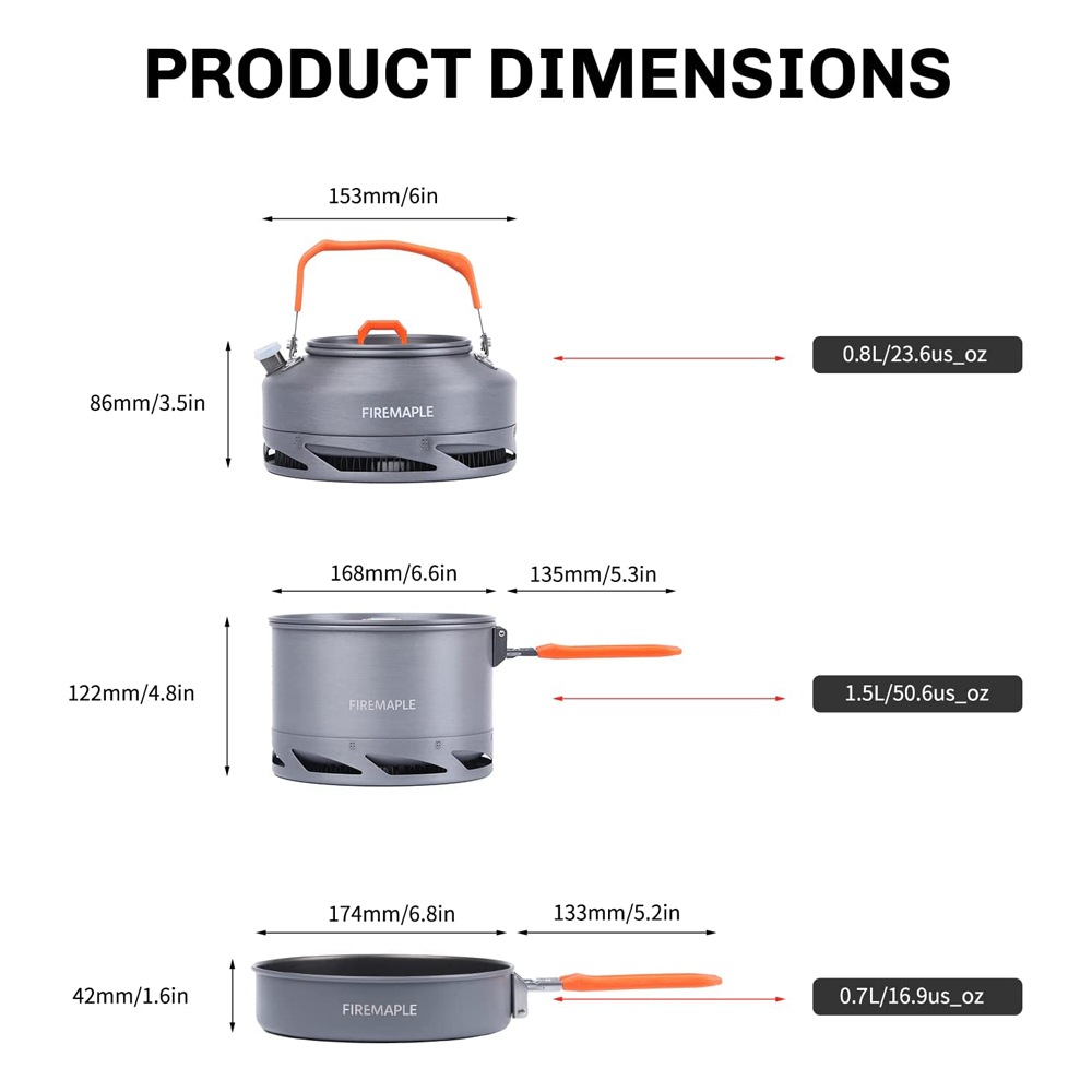 Fire Maple Camping Cookware Ut - Camping Cooking Hardware 评论和价格