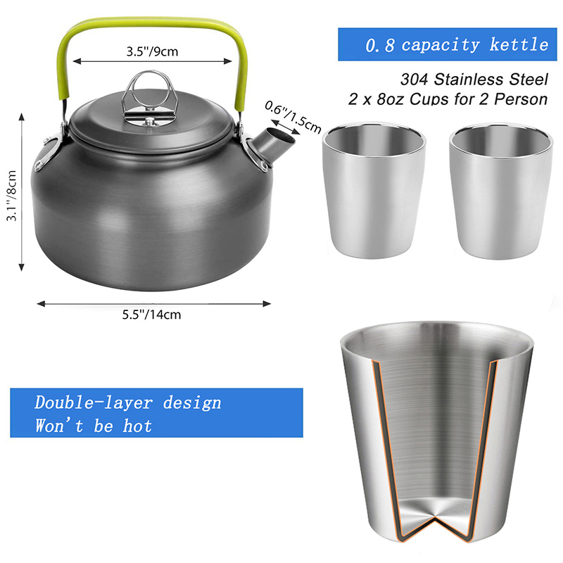 1 Set Outdoor Pot Pan Camping  - Camping Cooking Knife Set 评论和价格