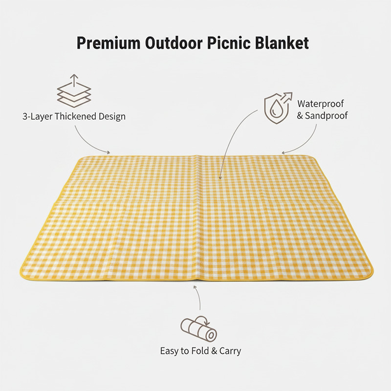 Folding Camping Mat Picnic Bla - Camping Cooking Tent 评论和价格