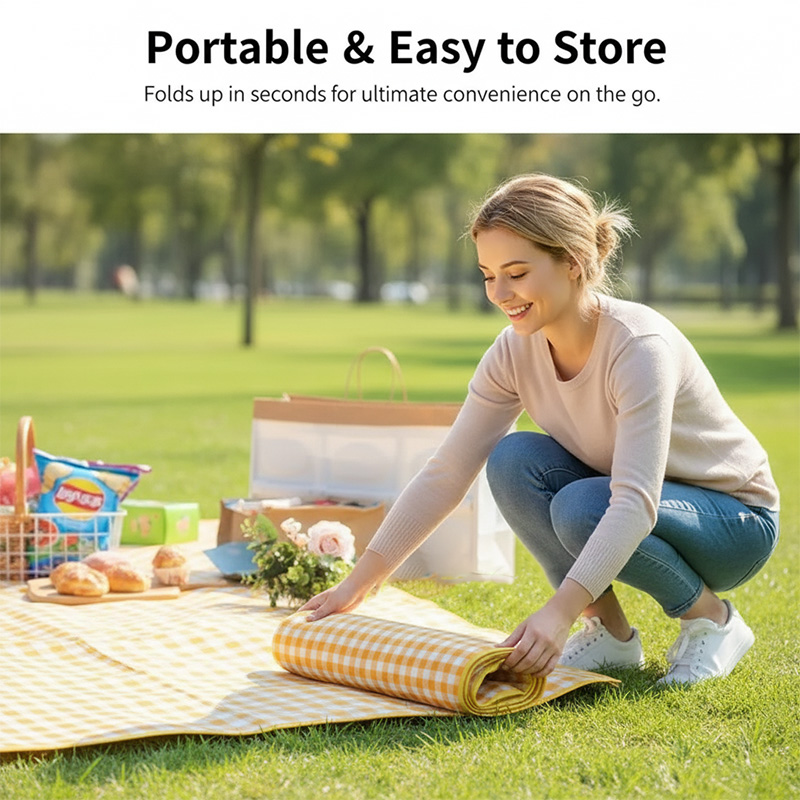 Folding Camping Mat Picnic Bla - Camping Cooking Tent 评论和价格